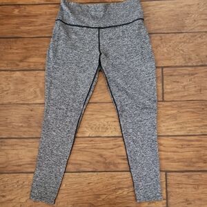 Tek Gear Gray & Black Heather DryTek Athletic Jogger Pants Womens Size Large